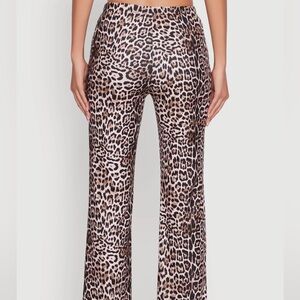 Haute Monde Jaguar Print Flared Pants - Leopard Print